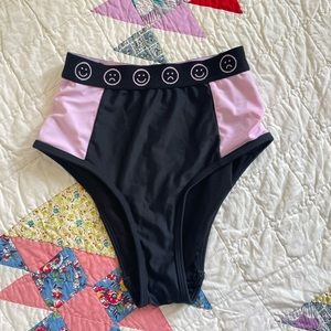 Lazy oaf bikini bottoms high rise happy sad XS